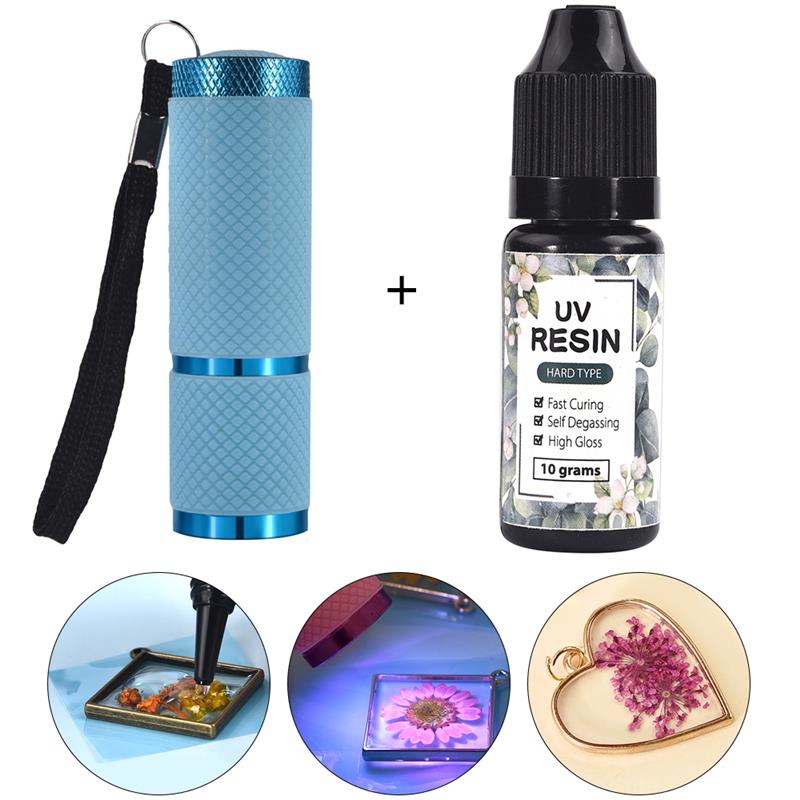 Epoxy Uv Resin Kit - 10g 25g жесткий УФ смола 