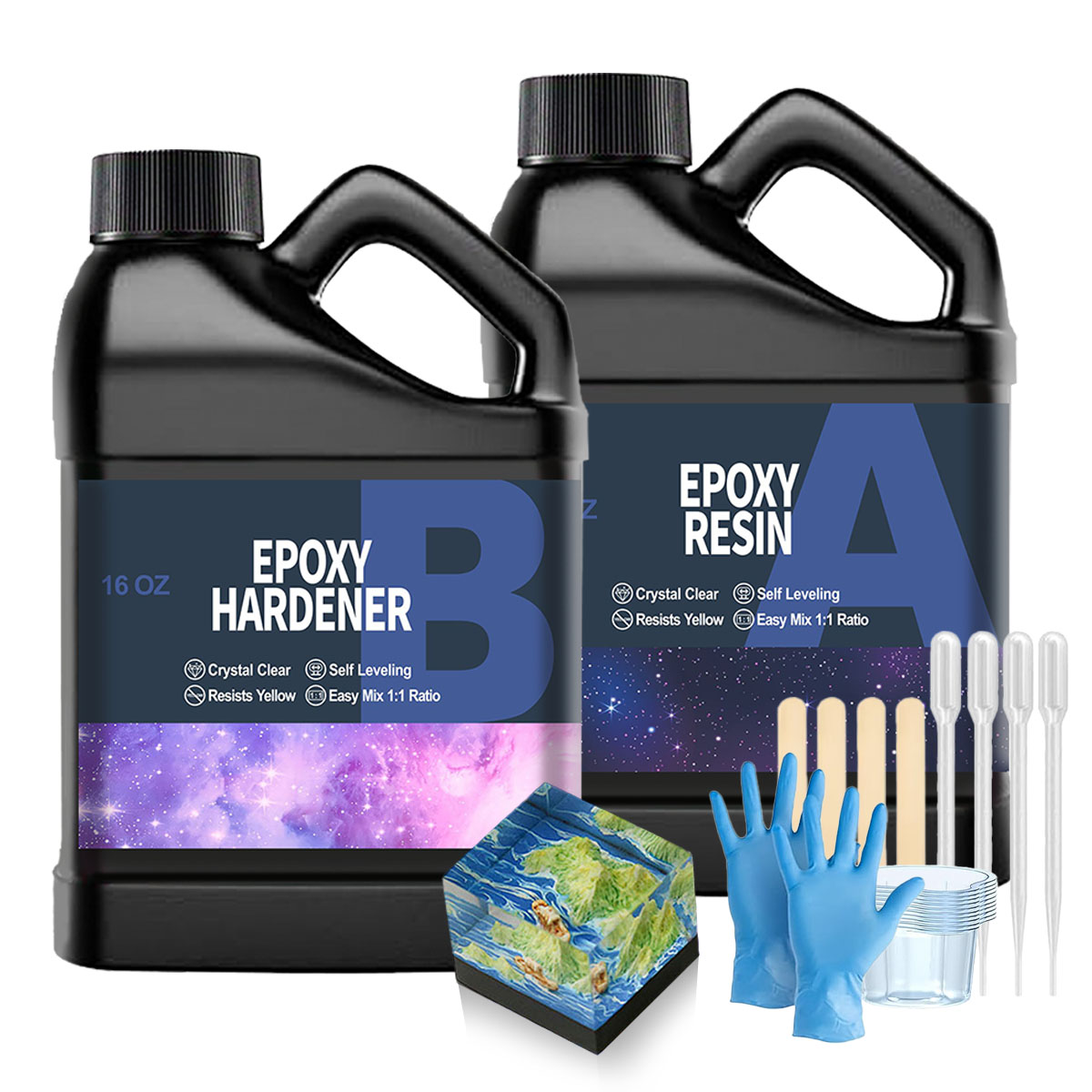 Resin Jewelry Kit - Набор прозрачной эпоксидной смолы объемом 32