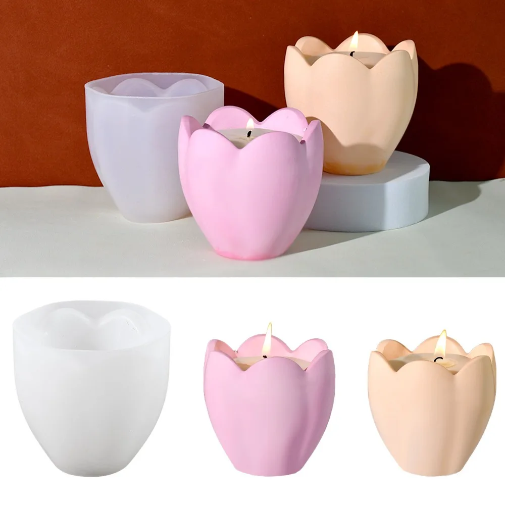 Flower Preservation Resin - Подсвечник-тюльпан, силиконовые формы, цветочная смола, мыльница,