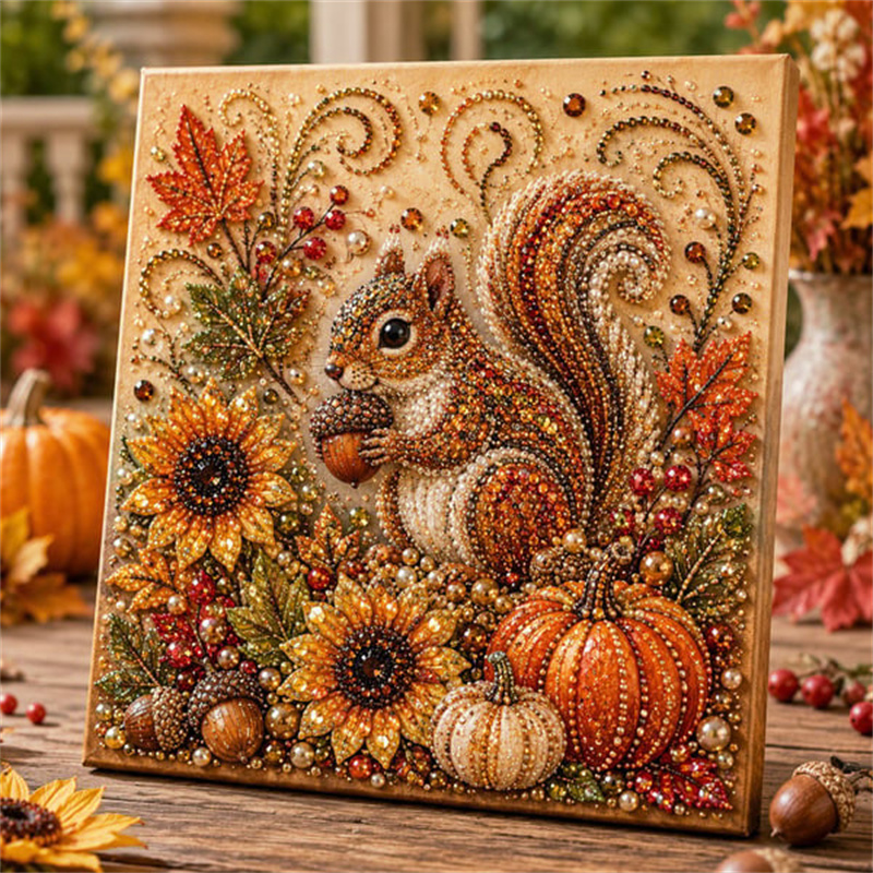 Resin Craft For Beginners - Набор для рисования жемчужными бусинами «Осенний