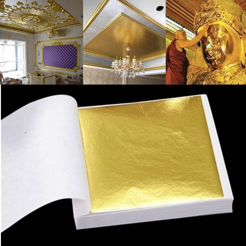 Gold Foil Flakes - 100 шт., Антивозрастная позолота для украшения