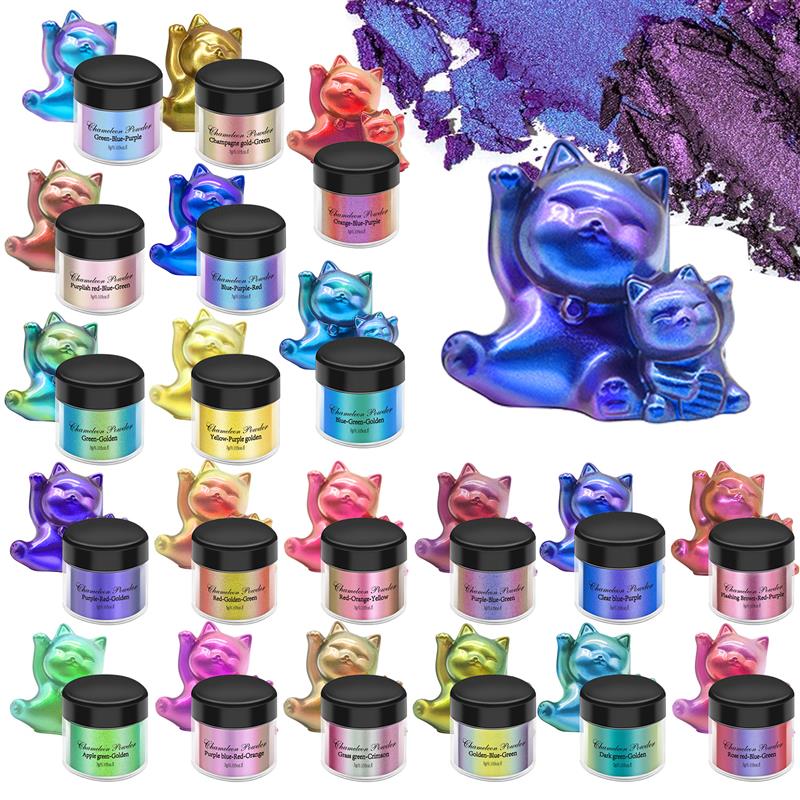 Resin Pigment Set - 3g зеркальный пигмент-Хамелеон из смолы, блестящий