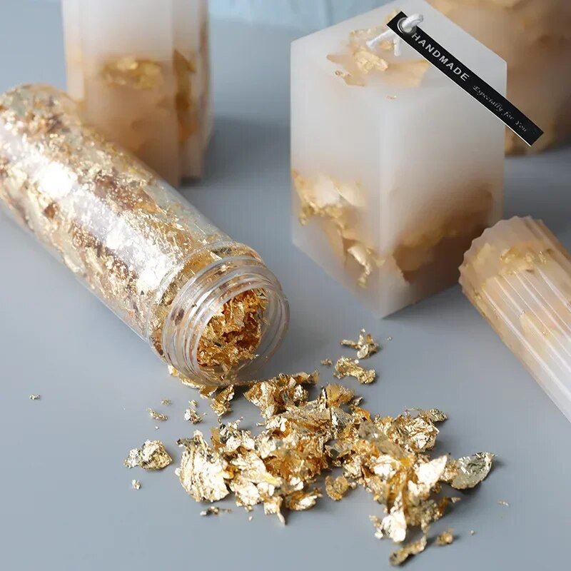 Gold Foil Flakes - 2 г/1 г, хлопья из металлической