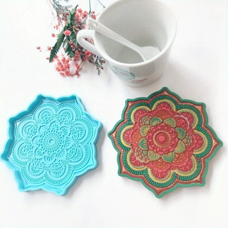 Resin Craft Ideas - Силиконовая форма для подставки с мандалой,