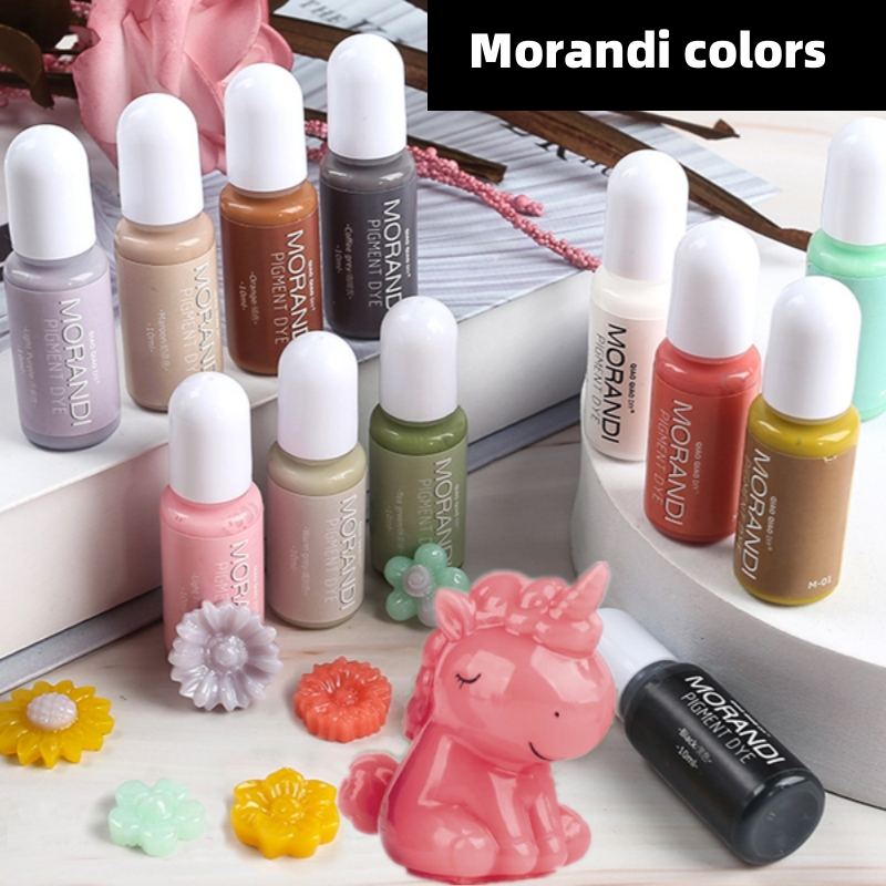 Resin Dye Alcohol - 24 цвета Morandi непрозрачный цветной пигмент