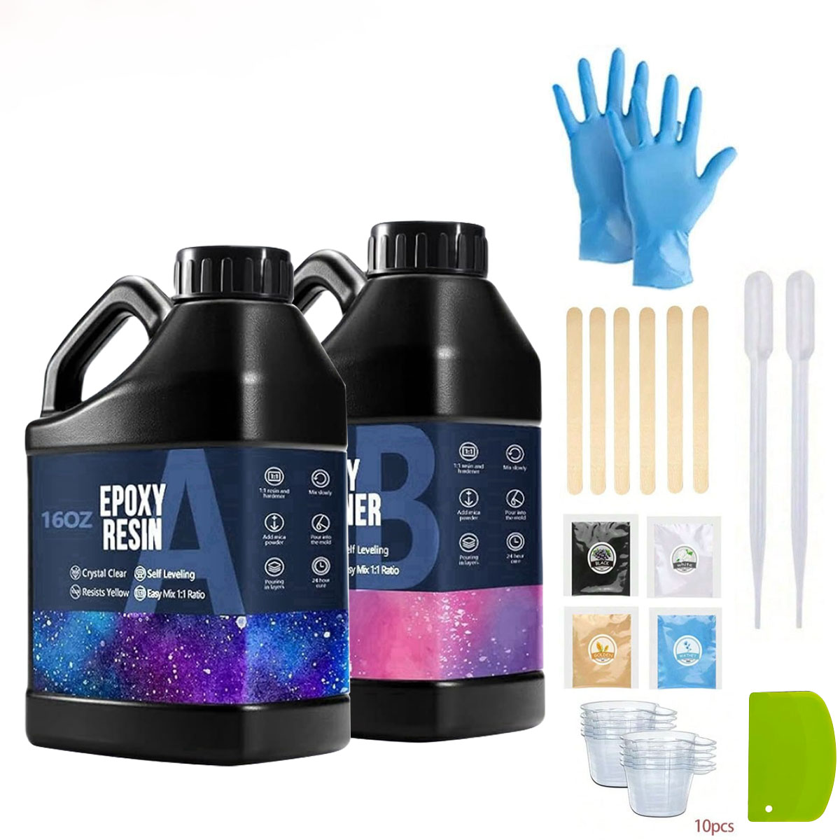 Resin Jewelry Kit - 1000 мл кристально чистый комплект эпоксидной