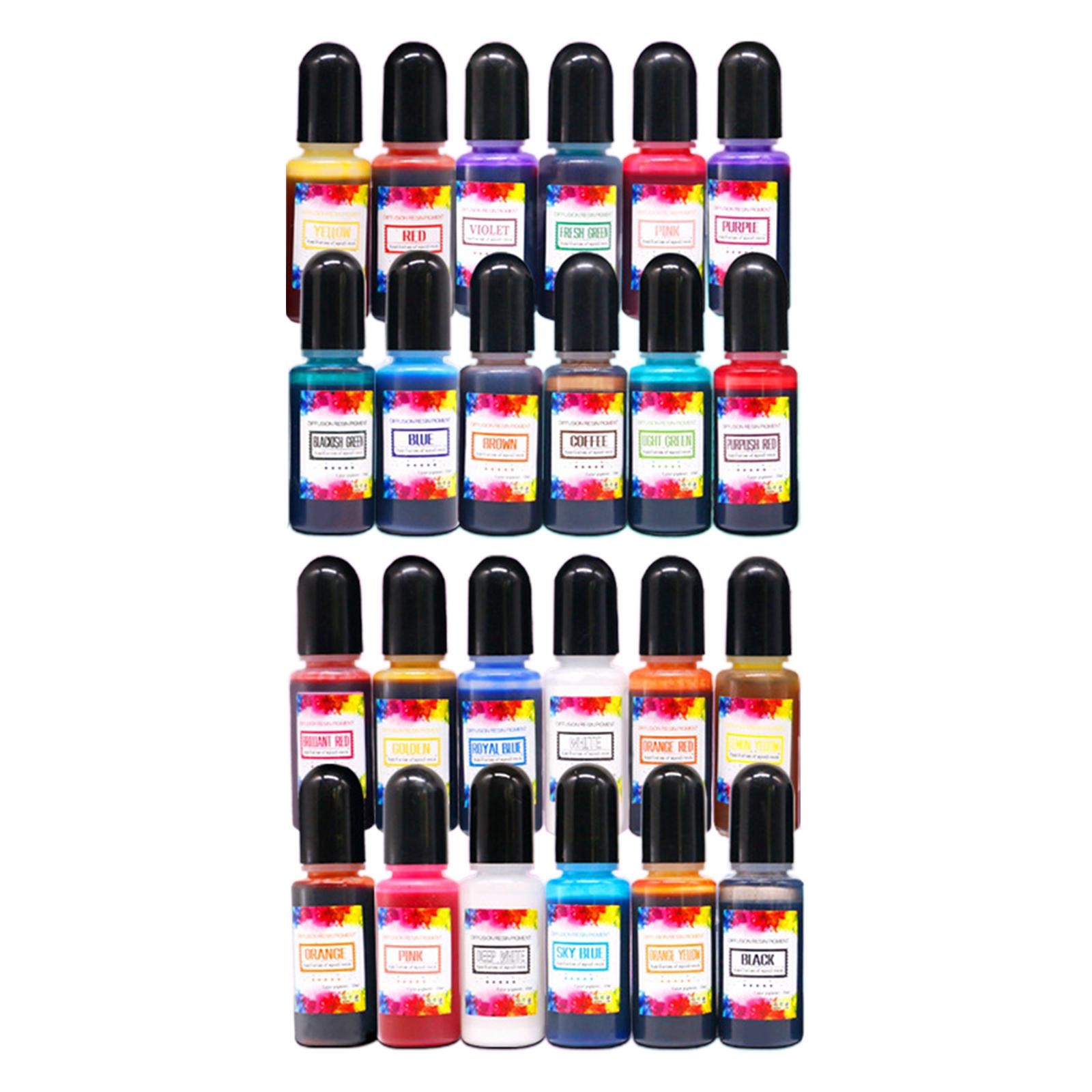 Набор из 24 спиртовых чернил д – обзор и цена Resin Dye Alcohol