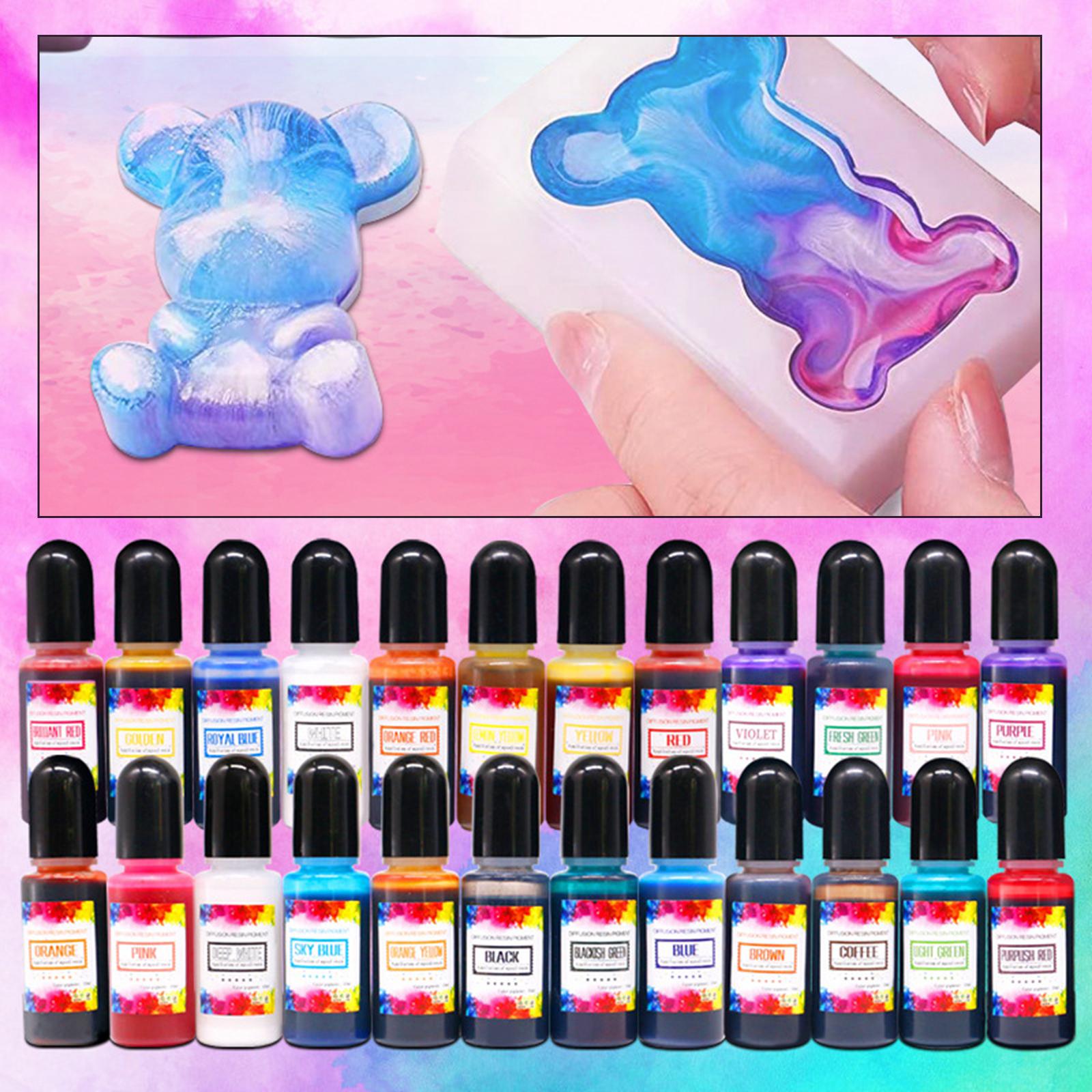 Набор из 24 спиртовых чернил д – обзор и цена Resin Dye Alcohol