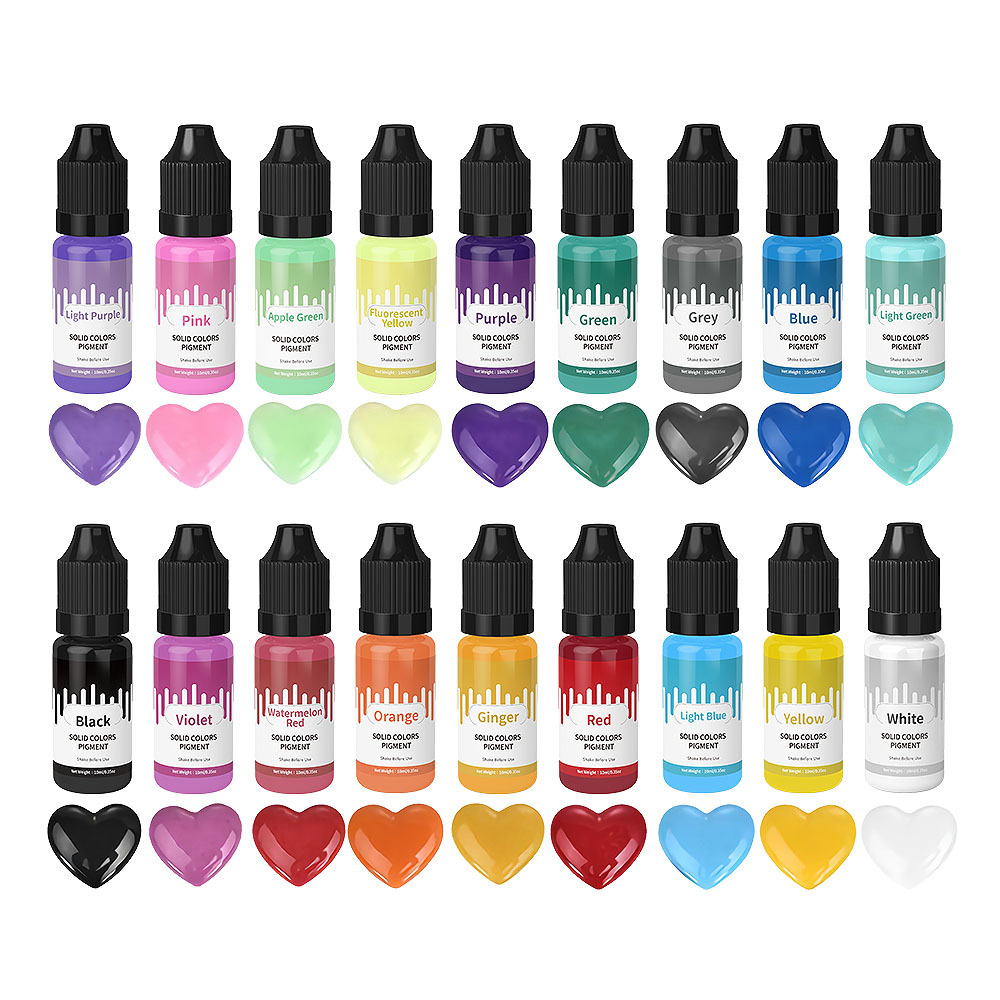 18 цветов, 10 мл, макароны, од – обзор и цена Resin Pigment Set