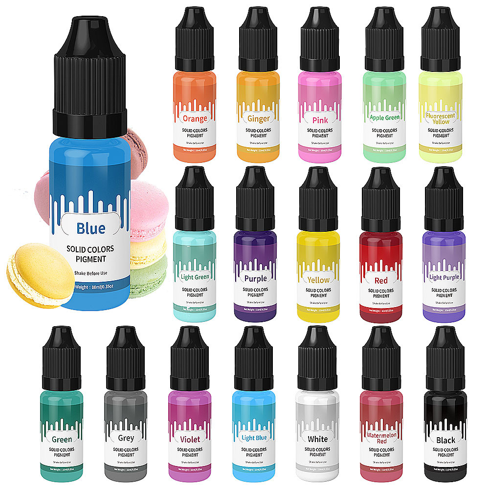 18 цветов, 10 мл, макароны, од – обзор и цена Resin Pigment Set