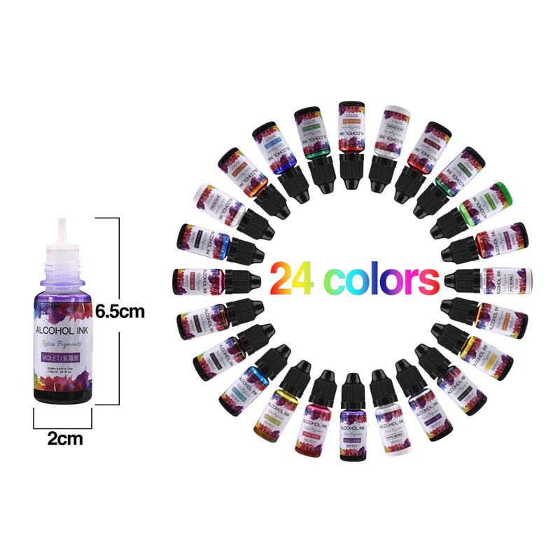 Пигмент для смолы, 10 мл, 24 ц – обзор и цена Resin Dye Alcohol