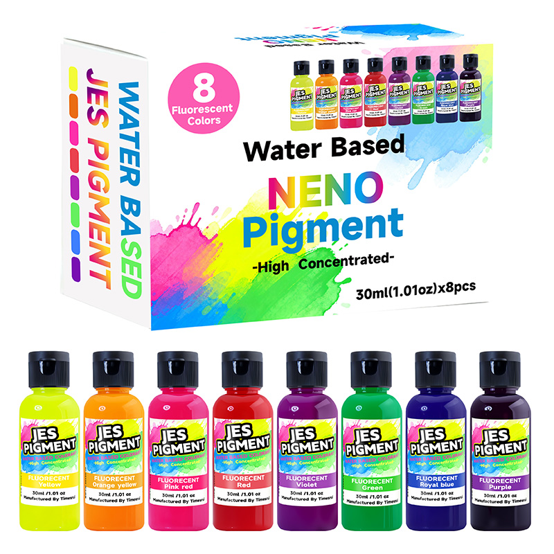 8 цветов в наборе, флуоресцент – обзор и цена Resin Pigment Set