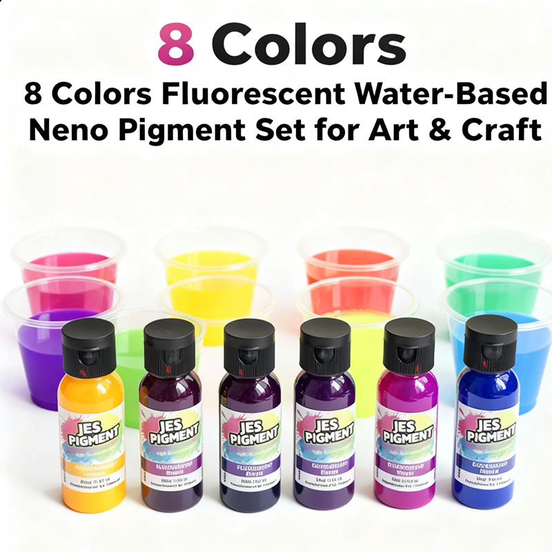 8 цветов в наборе, флуоресцент – обзор и цена Resin Pigment Set
