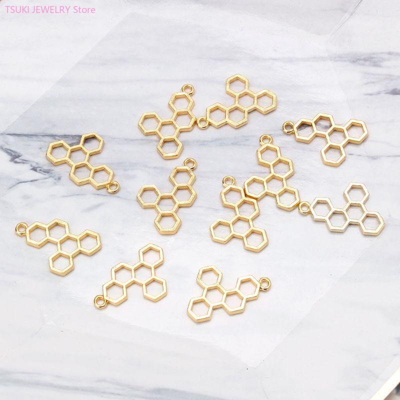 62KE 10x/компл. золотой кулон  – обзор и цена Bezels Set Pendant