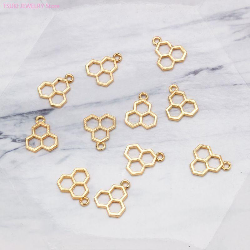 62KE 10x/компл. золотой кулон  – обзор и цена Bezels Set Pendant