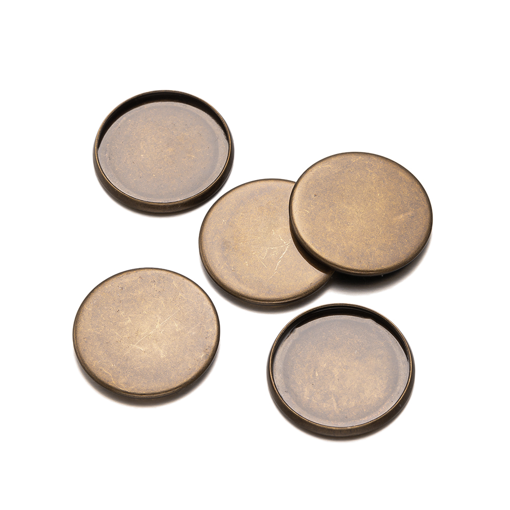 20 шт., бронзовые плоские круг – обзор и цена Bezels Set Pendant