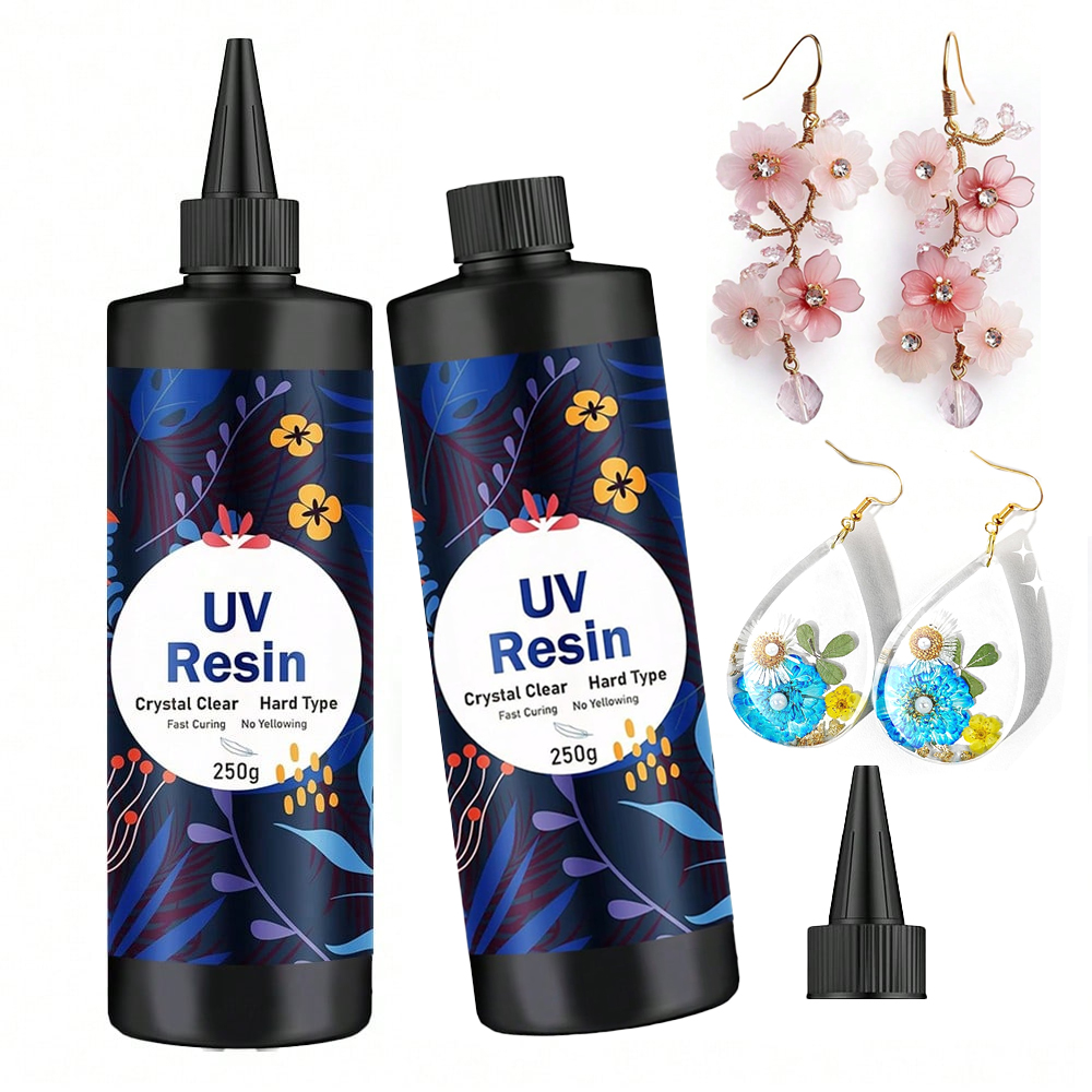 250г/500г УФ-смола, прозрачный – обзор и цена Resin Jewelry Kit