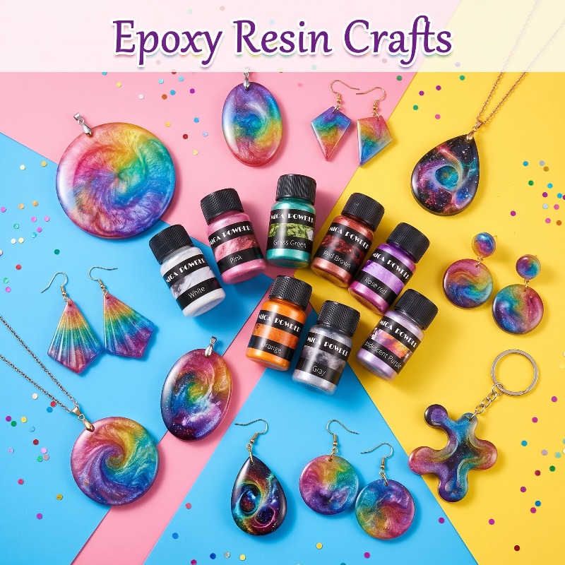 Набор из 24 цветных металличес – обзор и цена Resin Pigment Set