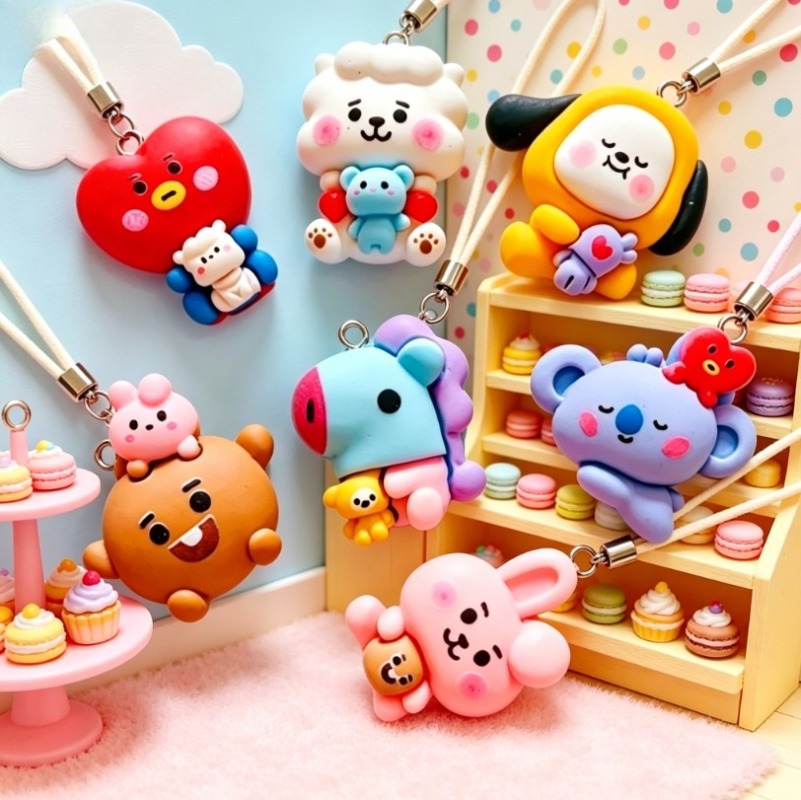 7 шт. смоляных мультяшных шарм – обзор и цена Resin Crafts Diy