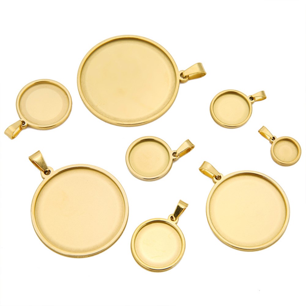 5 шт./партия, круглые кабошоны – обзор и цена Bezels Set Pendant