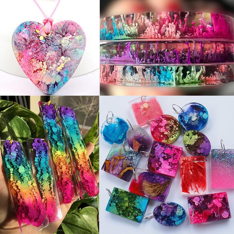 Чернила для творчества, 24 цве – обзор и цена Resin Dye Alcohol