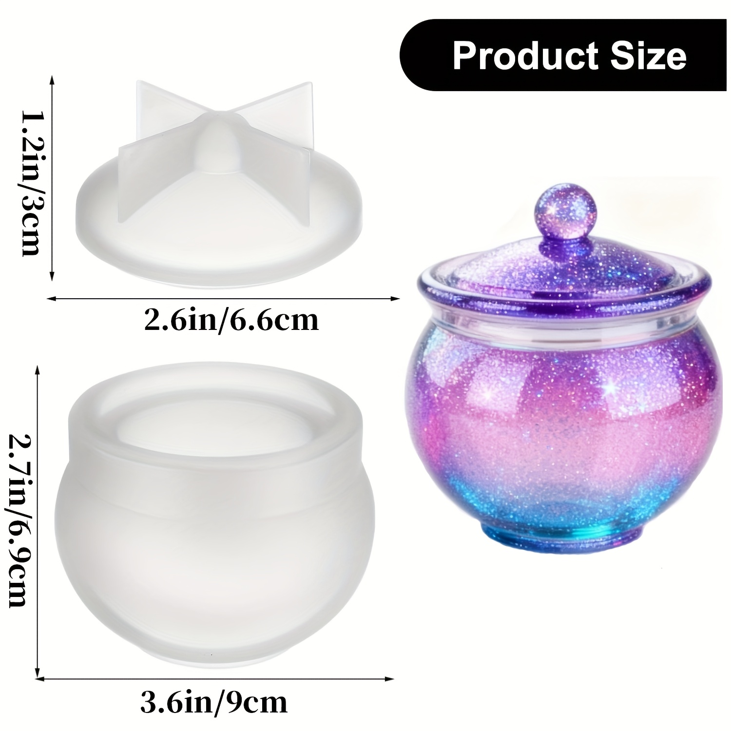 1 комплект круглых форм для ба – обзор и цена Resin Jewelry Kit