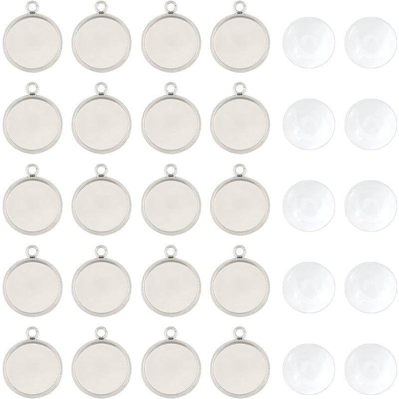 50 комплектов подвесок с кабош – обзор и цена Bezels Set Pendant