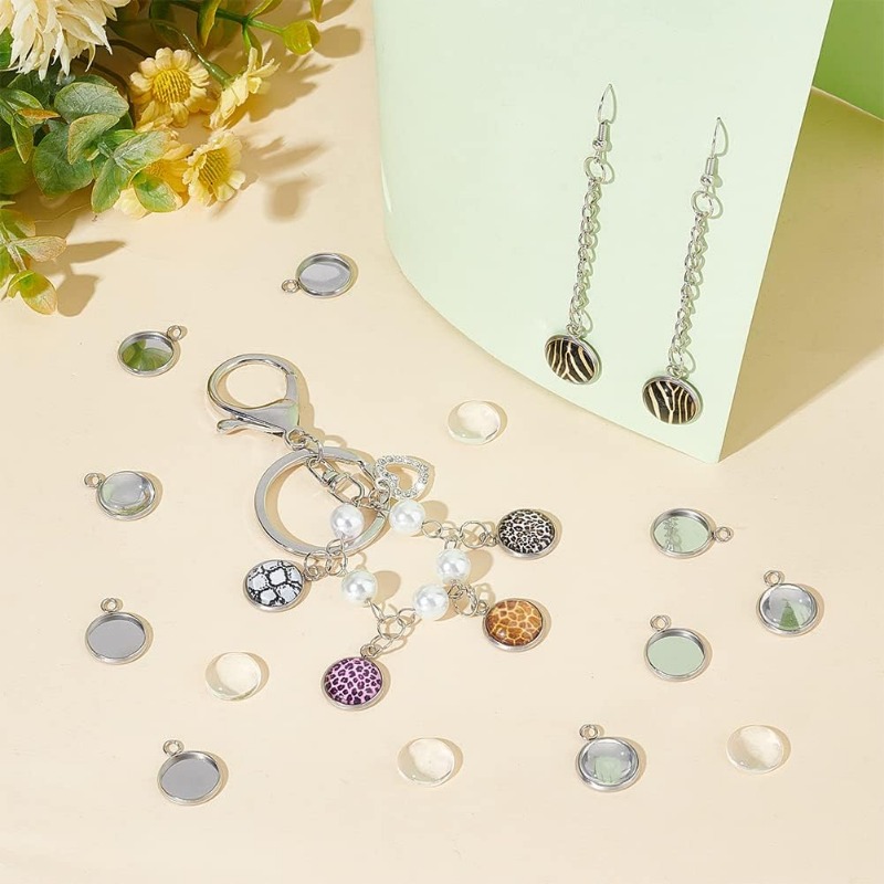 50 комплектов подвесок с кабош – обзор и цена Bezels Set Pendant