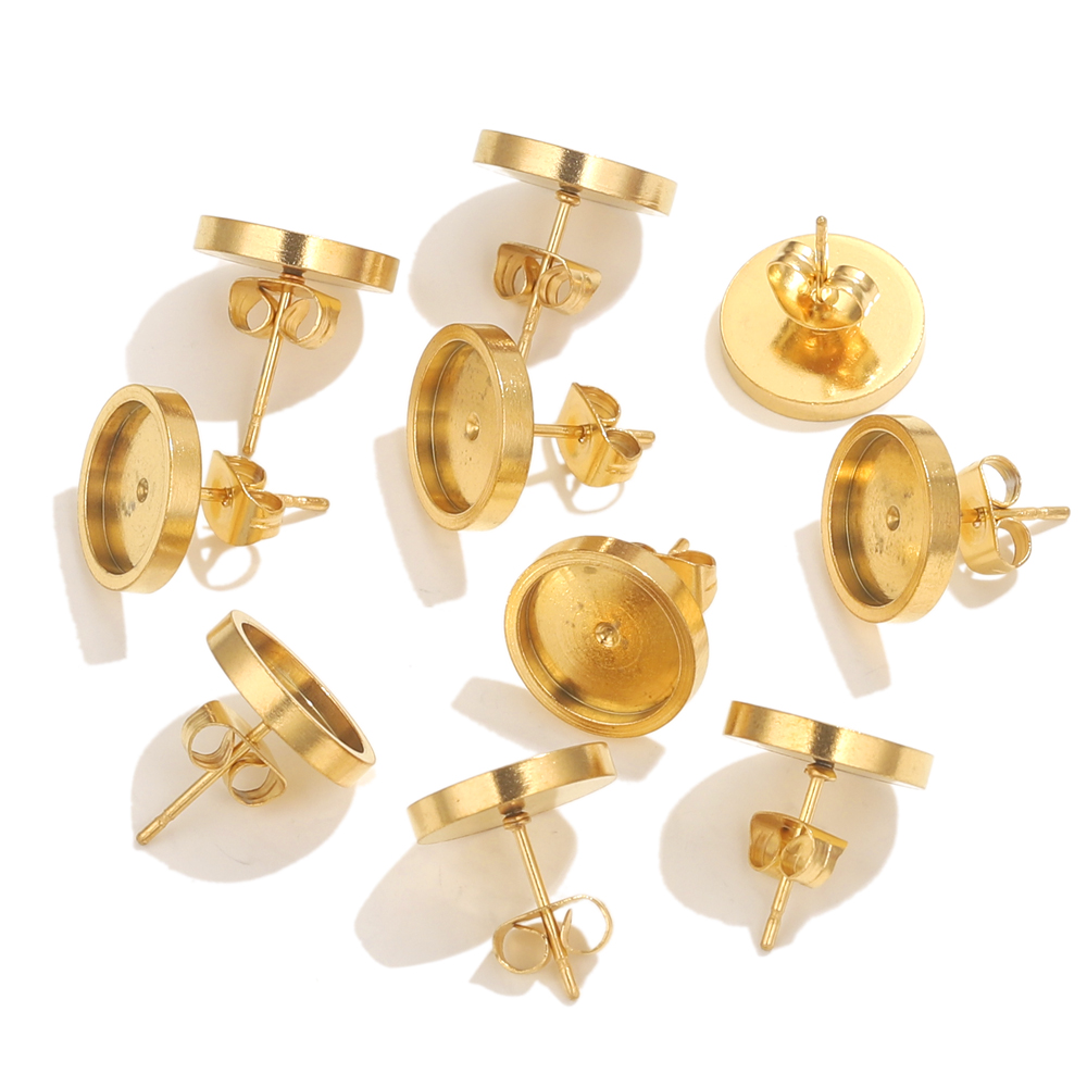 10 шт., золотые серьги-гвоздик – обзор и цена Resin Jewelry Kit